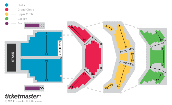 Seating chart – Tyne Theatre