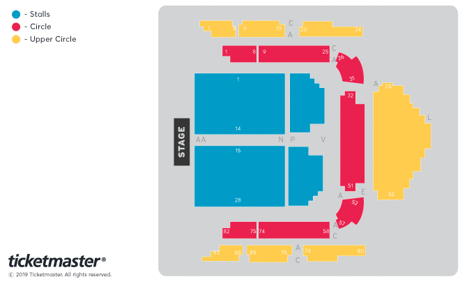 Seating chart – Victoria Hall