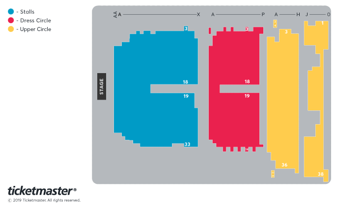 Seating chart – Adelphi Theatre