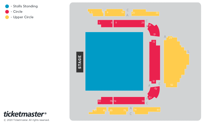 Seating chart – Victoria Hall