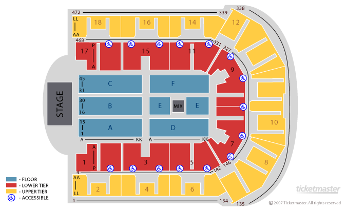 Seating chart – M&S Bank Arena Liverpool