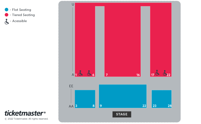 Seating chart – Blackheath Halls