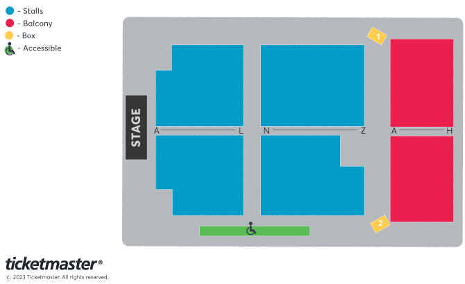 Seating chart – Worthing Assembly Hall