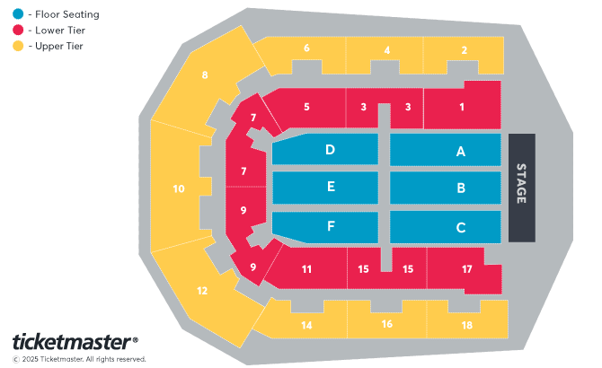 Seating chart – M&S Bank Arena Liverpool