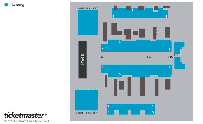 Seating chart – Durham Cathedral
