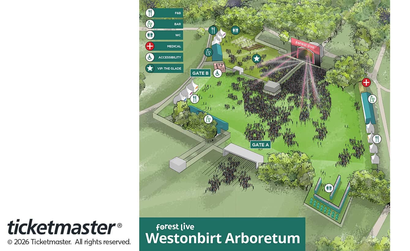 Seating chart – Westonbirt Arboretum