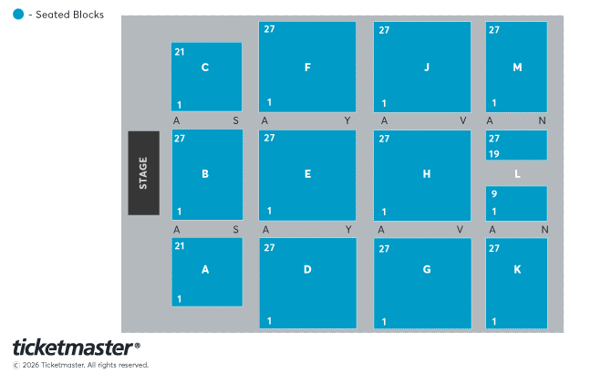 Seating chart – Coventry Building Society Arena