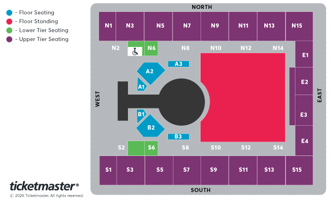 Seating chart – OVO Arena Wembley
