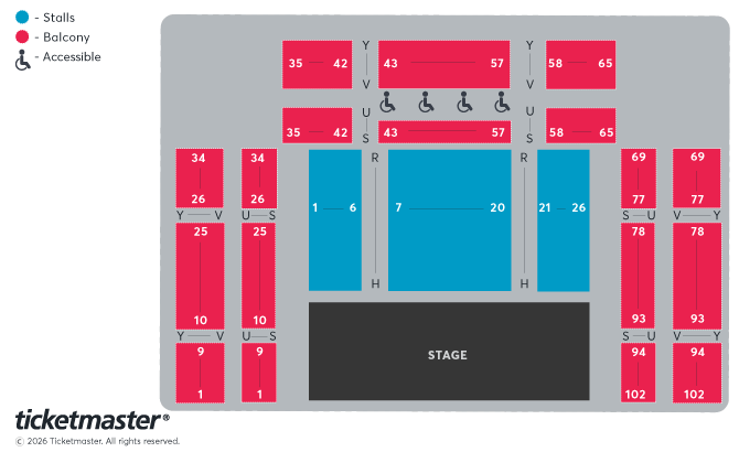 Seating chart – Aberystwyth Arts Centre