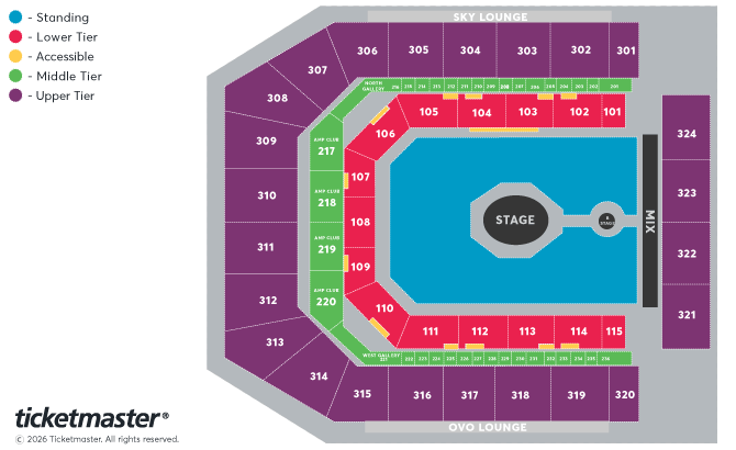 Seating chart – Co-op Live