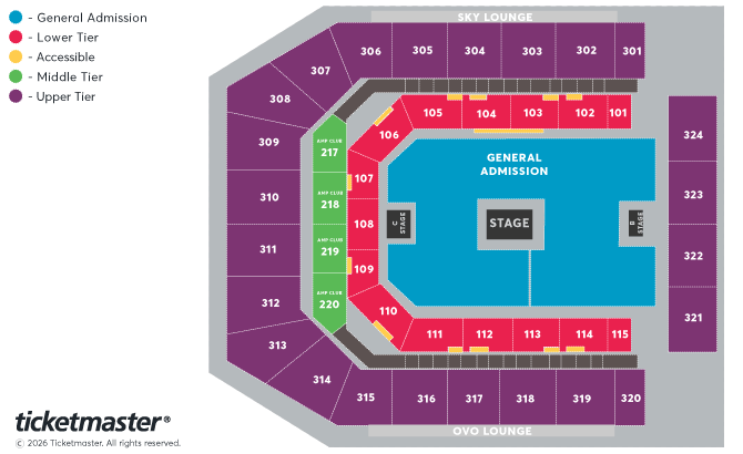Seating chart – Co-op Live
