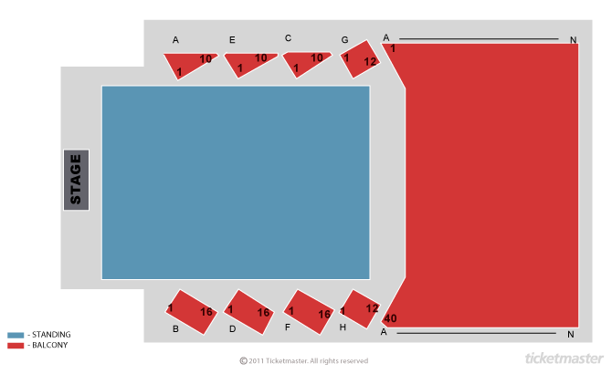 Seating chart – Southend Cliffs Pavilion