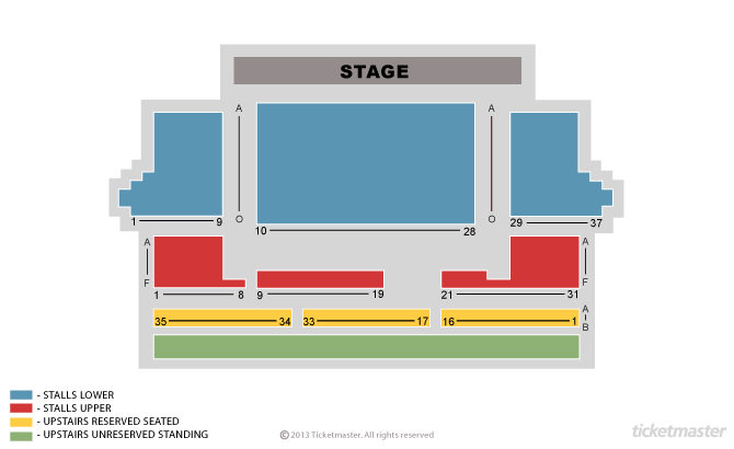 Seating chart – O2 Forum Kentish Town