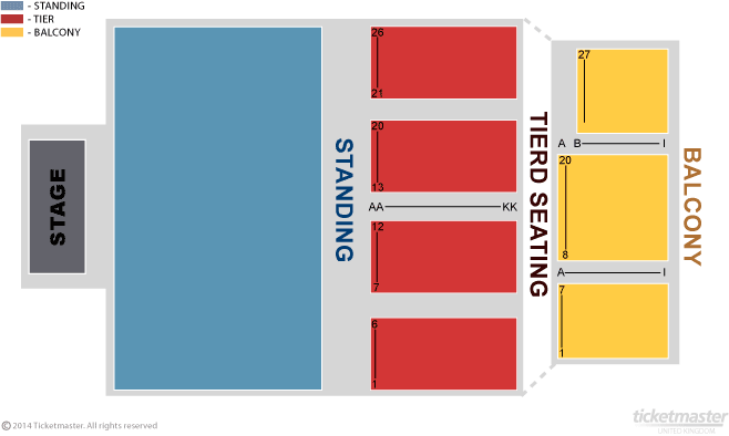 Seating chart – Portsmouth Guildhall