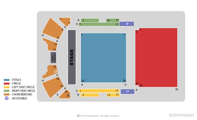 Seating chart – Town Hall Birmingham