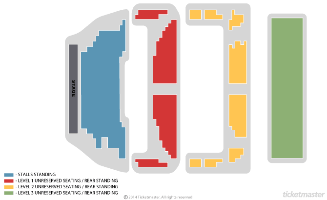 Seating chart – O2 Shepherds Bush Empire