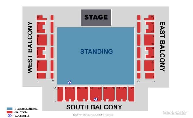 Seating chart – The Brighton Centre