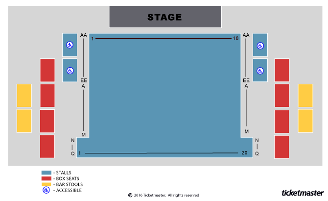 Seating chart – Epsom Playhouse