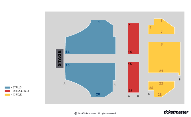 Seating chart – Theatre Royal St Helens