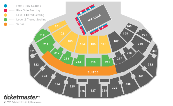 Seating chart – Leeds First Direct Bank Arena