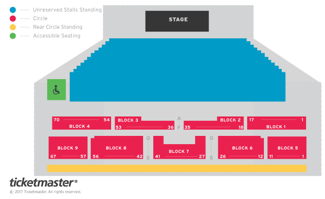 Seating chart – O2 Academy Brixton