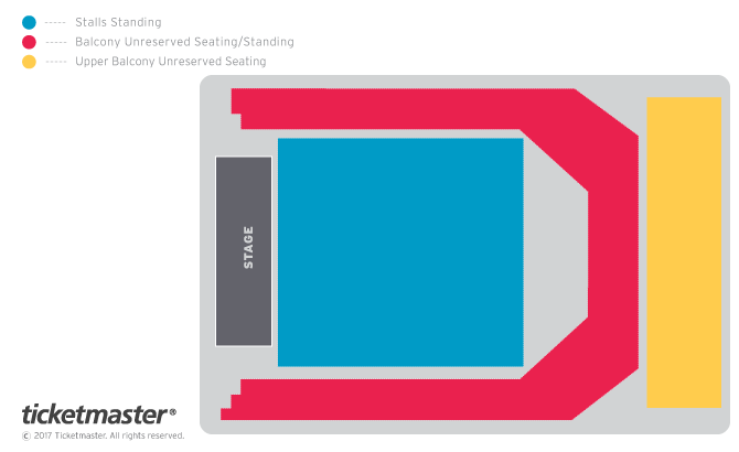 Seating chart – O2 Institute Birmingham