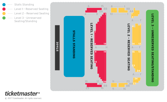 Seating chart – O2 Shepherds Bush Empire