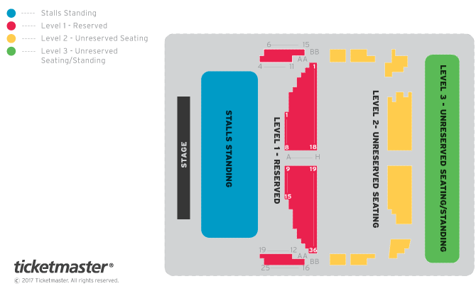 Seating chart – O2 Shepherds Bush Empire