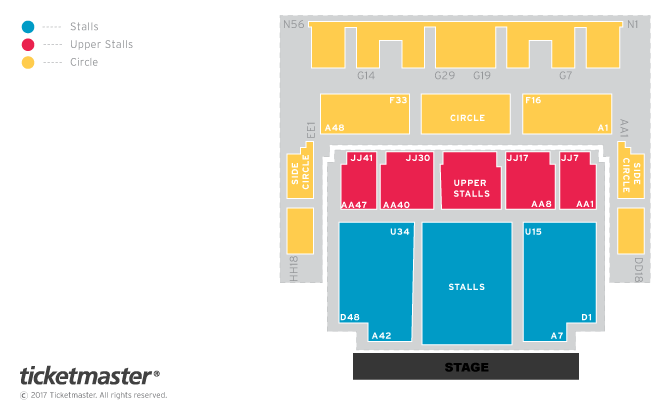 Seating chart – Portsmouth Guildhall