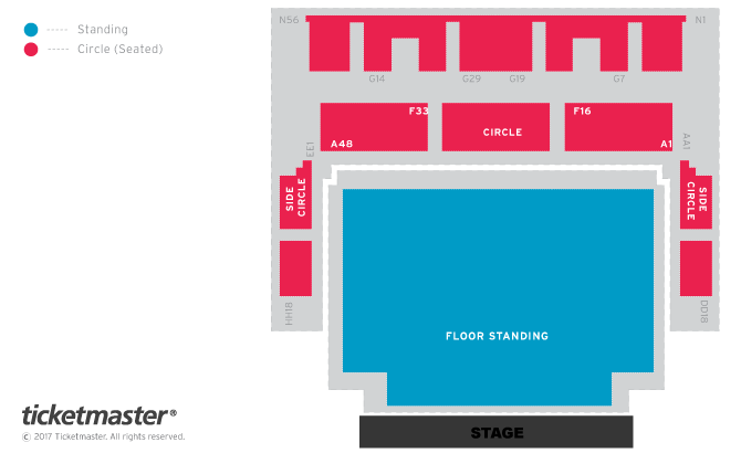 Seating chart – Portsmouth Guildhall