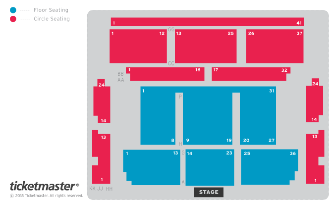 Seating chart – Alban Arena