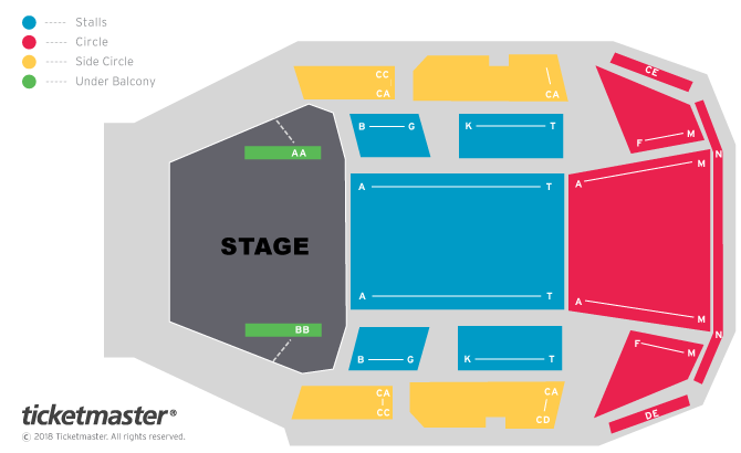Seating chart – The Anvil