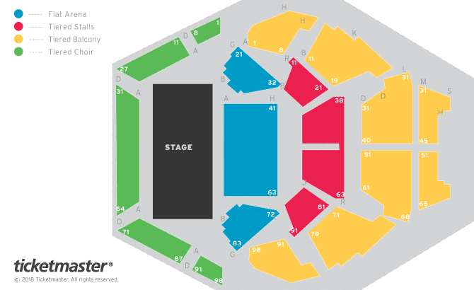 Seating chart – Hexagon Theatre