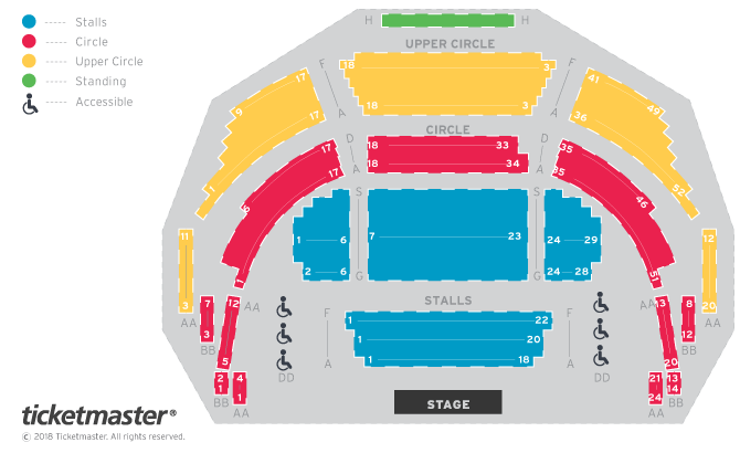 Seating chart – Orchard Theatre Dartford
