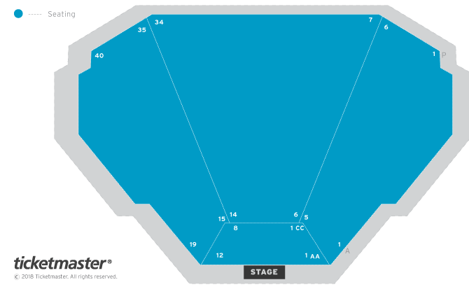 Seating chart – Warwick Arts Centre, Coventry
