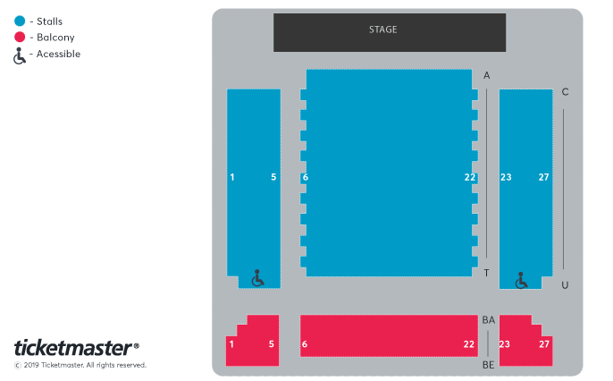 Seating chart – The Albany Theatre