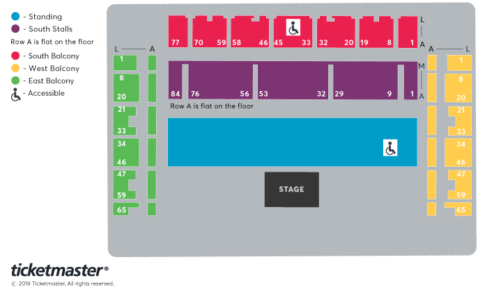 Seating chart – The Brighton Centre