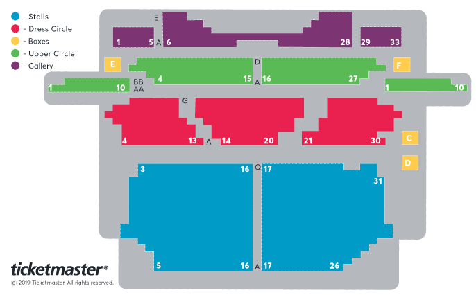 Seating chart – Opera House Buxton