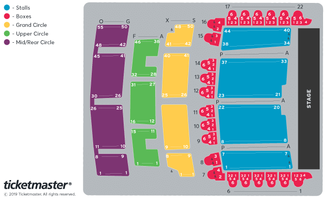 Seating chart – Liverpool Philharmonic Hall
