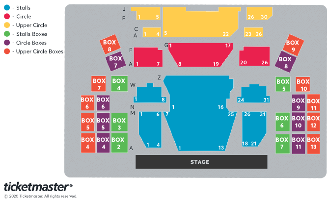 Seating chart – Royal and Derngate