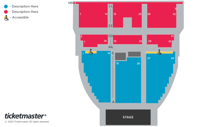 Seating chart – Weymouth Pavilion