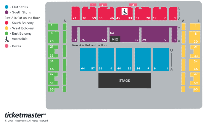 Seating chart – The Brighton Centre
