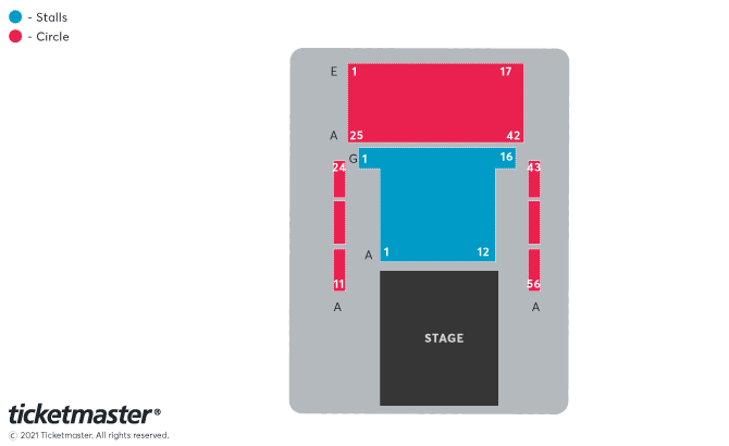 Seating chart – The Quarry Theatre at St Luke's
