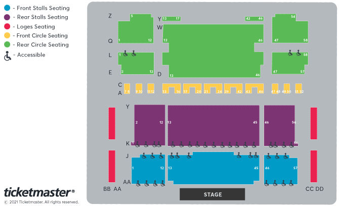 Seating chart – Swansea Building Society Arena