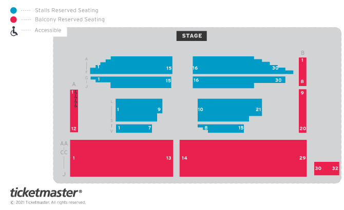 Seating chart – O2 Academy Leeds