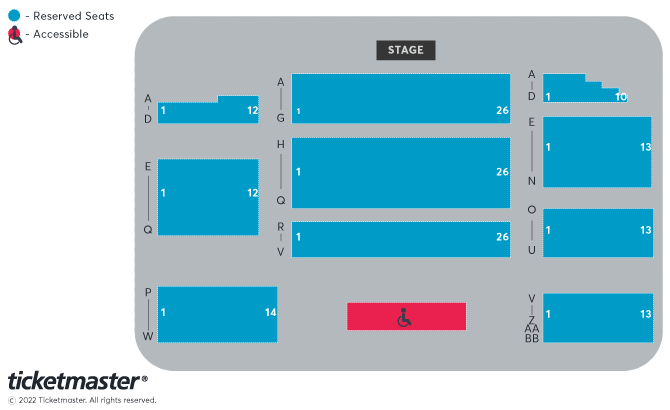 Seating chart – Edinburgh Corn Exchange