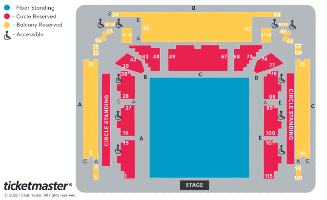 Seating chart – University of Wolverhampton at The Civic Hall