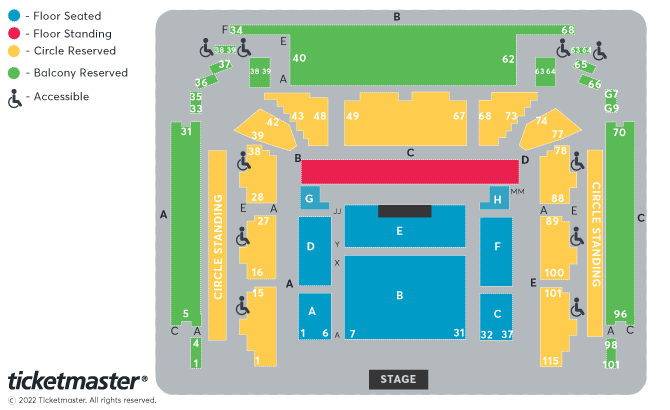 Seating chart – University of Wolverhampton at The Civic Hall