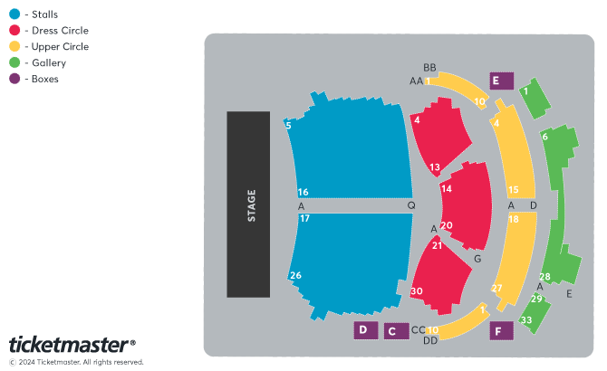 Seating chart – Opera House Buxton