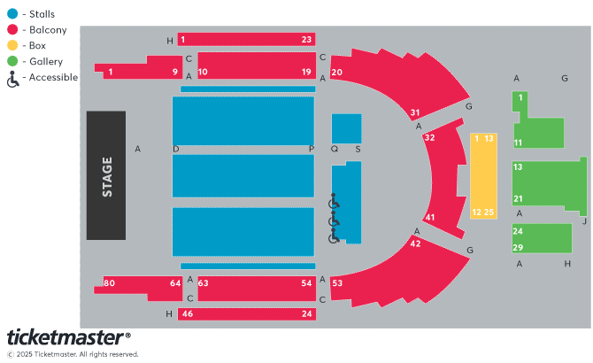 Seating chart – Huddersfield Town Hall